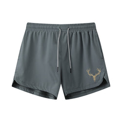 Elk Skull Graphic Shorts