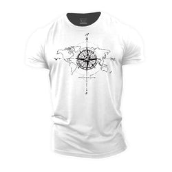 Compass Graphic Cotton T-Shirt