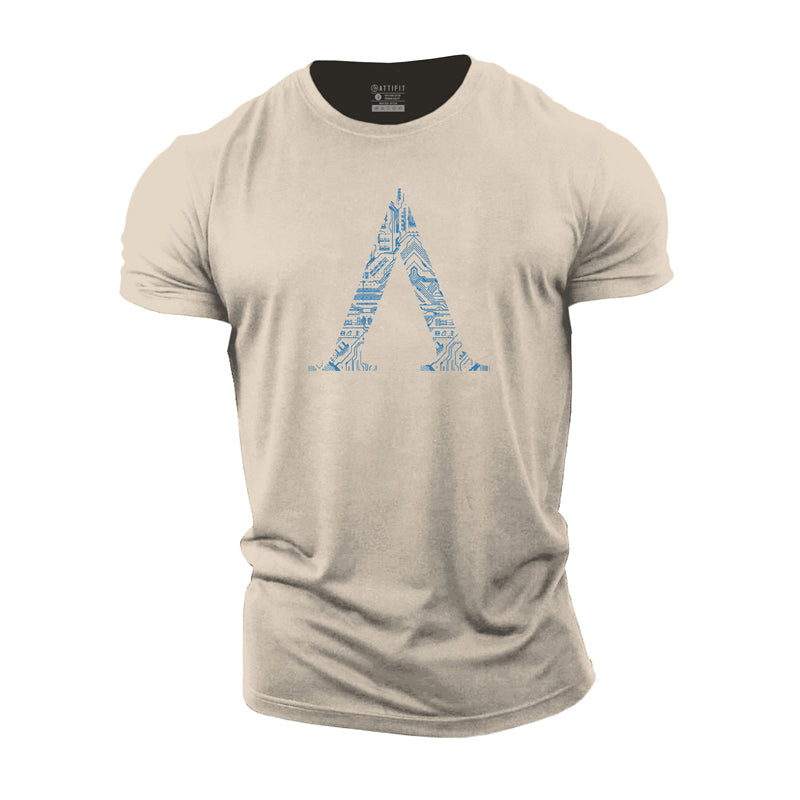 Letter A Cotton T-Shirt