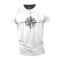 Compass Graphic Cotton T-Shirt